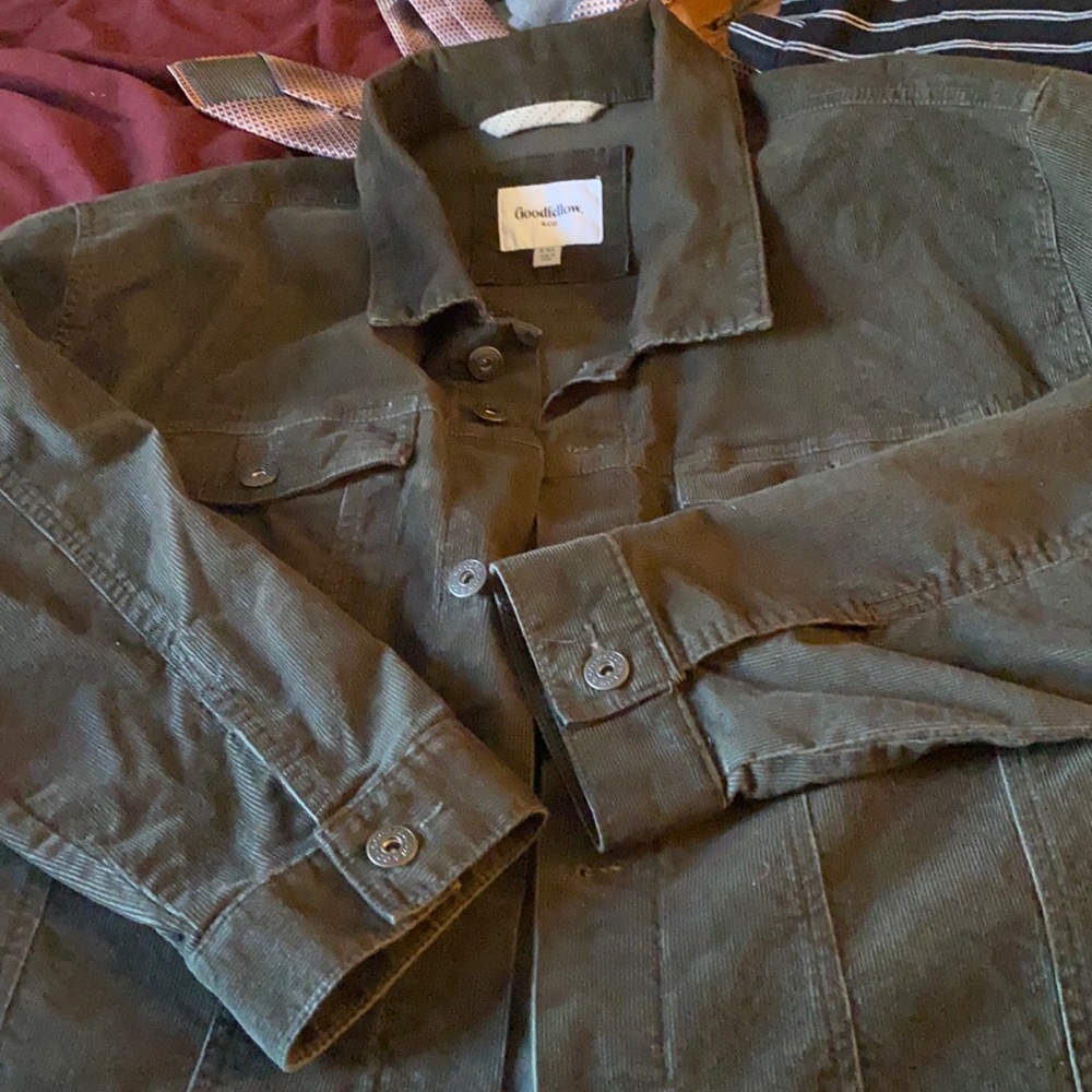 XXL Olive Green Corduroy Jacket